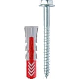 fischer Dübel DUOPOWER 10x50 S LD, Dyvel Lys grå/Rød