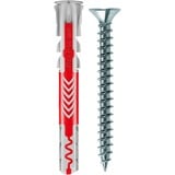 fischer Dübel DUOPOWER 6x50 S LD, Dyvel Lys grå/Rød