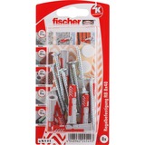 fischer Dübel DUOPOWER 8x40 RB K, Dyvel Lys grå/Rød