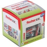 fischer Dübel DUOPOWER 8x40 S PH LD, Dyvel Lys grå/Rød