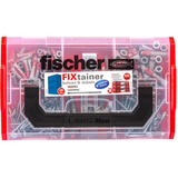 fischer FIXtainer 306 150 stk Skrue og vægstiksæt, Dyvel Lys grå/Rød, Skrue og vægstiksæt, Beton, Grå, 150 stk, Kasse