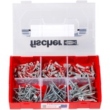 fischer FixTainer - DUOPOWER 535969, Dyvel Lys grå/Rød