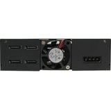 Chieftec CMR-425 drive bay panel Bærerpanel Sort, Monteringsrammen Sort, Bærerpanel, Sort, Metal, 9.5 mm, 1 blæser(e), 4 cm