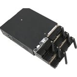 Chieftec CMR-625 drive bay panel Sort, Monteringsrammen Sort, Sort, Metal, 9.5 mm, 1 blæser(e), 4 cm, HDD