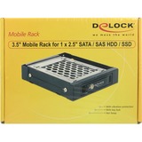 DeLOCK 47228 computeretui del Universel HDD bur, Indramning Sort, Universel, HDD bur, Metal, Sort, 2.5"