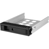 ICY BOX Carrier IB-129SSK-B HDD kabinet Aluminium, Sort 2.5/3.5", Indramning Sort, HDD kabinet, 2.5/3.5", SAS, SATA, 6 Gbit/sek., Hot-swap, Aluminium, Sort