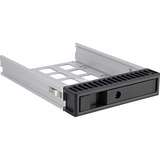 ICY BOX IB-129SSK-B 13,3 cm (5.25") Kantpanel Sort, Indramning Sort, 13,3 cm (5.25"), Kantpanel, 2.5/3.5", SATA, SATA II, SATA III, Serial Attached SCSI (SAS), Sort, Aluminium