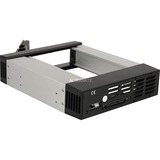 ICY BOX IB-158SK-B 13,3 cm (5.25") Bærerpanel Sort, Indramning Sort, 13,3 cm (5.25"), Bærerpanel, 3.5", SATA, SATA II, SATA III, Sort, Aluminium