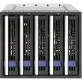 Icy Dock MB155SP-B drive bay panel Sort, Indramning Sort/Sølv, Sort, 1 blæser(e), 6 Gbit/sek., 146,4 mm, 200,4 mm, 125 mm