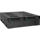 Icy Dock MB322SP-B drive bay panel Sort, Monteringsrammen Sort, Sort, Metal, Plast, 7,9.5 mm, 6 Gbit/sek., HDD, SSD, 41,3 mm