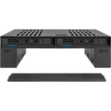 Icy Dock MB322SP-B drive bay panel Sort, Monteringsrammen Sort, Sort, Metal, Plast, 7,9.5 mm, 6 Gbit/sek., HDD, SSD, 41,3 mm