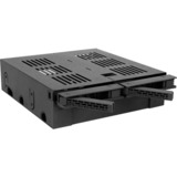 Icy Dock MB322SP-B drive bay panel Sort, Monteringsrammen Sort, Sort, Metal, Plast, 7,9.5 mm, 6 Gbit/sek., HDD, SSD, 41,3 mm