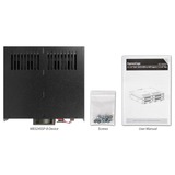 Icy Dock MB324SP-B disk array Desktop Sort, Indramning Sort, SATA, Serial ATA II, Serial ATA III, Serial Attached SCSI (SAS), 440 g, Desktop, Sort