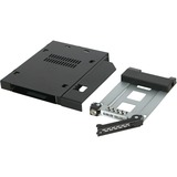 Icy Dock MB411SKO-B notebook reservedel, Monteringsrammen Sort, Sort, Metal, 128 mm, 130 mm, 12,7 mm, 215 g