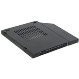 Icy Dock MB411SPO-2B drive bay panel 2.5" Bærerpanel Sort, Monteringsrammen Sort, 2.5", Bærerpanel, 2.5", Sort, Metal, Plast, 7 mm