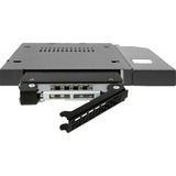 Icy Dock MB411SPO-B drive bay panel Sort, Indramning Sort, 2.5", SATA, Serial Attached SCSI (SAS), Sort, Metal, 6 Gbit/sek., HDD, SSD