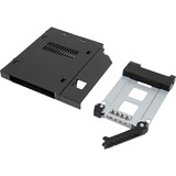 Icy Dock MB411SPO-B drive bay panel Sort, Indramning Sort, 2.5", SATA, Serial Attached SCSI (SAS), Sort, Metal, 6 Gbit/sek., HDD, SSD