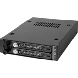 Icy Dock MB492SKL-B drive bay panel Sort, Indramning Sort, 2.5", SATA, Serial Attached SCSI (SAS), Sort, Metal, HDD, SSD, 25,4 mm