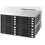 Icy Dock MB516SP-B disk array Sort, Monteringsrammen Sort, 2.5/3.5", 1,55 kg, Sort