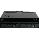 Icy Dock MB602SPO-B drive bay panel Sort, Bageplan Sort, Sort, Metal, 9.5,12.7 mm, 1 blæser(e), 4 cm, 12 Gbit/sek.