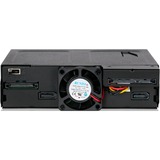Icy Dock MB602SPO-B drive bay panel Sort, Bageplan Sort, Sort, Metal, 9.5,12.7 mm, 1 blæser(e), 4 cm, 12 Gbit/sek.