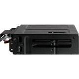 Icy Dock MB602SPO-B drive bay panel Sort, Bageplan Sort, Sort, Metal, 9.5,12.7 mm, 1 blæser(e), 4 cm, 12 Gbit/sek.