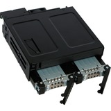 Icy Dock MB602SPO-B drive bay panel Sort, Bageplan Sort, Sort, Metal, 9.5,12.7 mm, 1 blæser(e), 4 cm, 12 Gbit/sek.