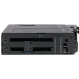 Icy Dock MB604SPO-B drive bay panel Sort, Indramning Sort, Sort, Metal, 9.5,12.7 mm, 1 blæser(e), 4 cm, 12 Gbit/sek.