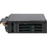 Icy Dock MB606SPO-B drive bay panel Sort, Indramning Sort, Sort, Metal, 1 blæser(e), 4 cm, 12 Gbit/sek., CE, REACH