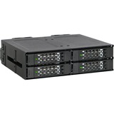 Icy Dock MB699VP-B drive bay panel Sort, Bageplan Sort, Sort, Metal, 15 mm, 2 blæser(e), 4 cm, 32 Gbit/sek.