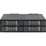 Icy Dock MB699VP-B drive bay panel Sort, Bageplan Sort, Sort, Metal, 15 mm, 2 blæser(e), 4 cm, 32 Gbit/sek.