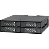 Icy Dock MB699VP-B drive bay panel Sort, Bageplan Sort, Sort, Metal, 15 mm, 2 blæser(e), 4 cm, 32 Gbit/sek.