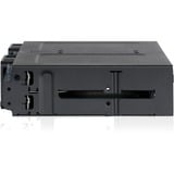 Icy Dock MB699VP-B drive bay panel Sort, Bageplan Sort, Sort, Metal, 15 mm, 2 blæser(e), 4 cm, 32 Gbit/sek.