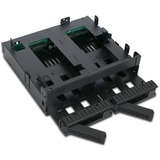 Icy Dock MB732SPO-B drive bay panel Sort, Indramning Sort, Metal, Plast, 5,7,9.5,12.5,15 mm, 12 Gbit/sek., CE, REACH, 145,8 mm