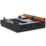 Icy Dock MB732SPO-B drive bay panel Sort, Indramning Sort, Metal, Plast, 5,7,9.5,12.5,15 mm, 12 Gbit/sek., CE, REACH, 145,8 mm