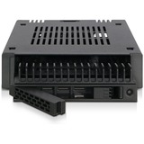 Icy Dock MB741SP-B drevkabinet HDD/SSD kabinet Sort 2.5", Monteringsrammen Sort, HDD/SSD kabinet, 2.5", SAS-3, Serial ATA III, Hot-swap, Sort