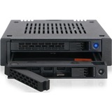 Icy Dock MB742SP-B drive bay panel Sort, Indramning Sort, Sort, Metal, Plast, 9.5 mm, 12 Gbit/sek., CE, REACH, 101,6 mm