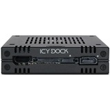 Icy Dock MB742SP-B drive bay panel Sort, Indramning Sort, Sort, Metal, Plast, 9.5 mm, 12 Gbit/sek., CE, REACH, 101,6 mm