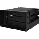 Icy Dock MB830SP-B drevkabinet HDD kabinet Sort 3.5", Indramning Sort, HDD kabinet, 3.5", SAS, SATA, 6 Gbit/sek., Hot-swap, Sort