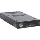 Icy Dock MB833M2K-B drevkabinet SSD kabinet Sort M.2, Indramning Sort, SSD kabinet, M.2, SAS, 32 Gbit/sek., Sort