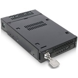 Icy Dock MB833M2K-B drevkabinet SSD kabinet Sort M.2, Indramning Sort, SSD kabinet, M.2, SAS, 32 Gbit/sek., Sort