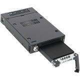 Icy Dock MB833M2K-B drevkabinet SSD kabinet Sort M.2, Indramning Sort, SSD kabinet, M.2, SAS, 32 Gbit/sek., Sort