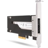 Icy Dock MB840M2P-B interface-kort/adapter Intern M.2, Monteringsrammen Sort/Sølv, PCIe, M.2, PCIe 3.0, Sort, Sølv, Passiv, 32 Gbit/sek.