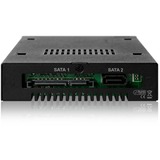 Icy Dock MB992SK-B drev dockingstation, Indramning Sort, HDD, SSD, SATA, Serial ATA II, Serial ATA III, 2.5", 6 Gbit/sek., Metal, HDD, Strøm