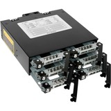 Icy Dock MB996SK-6SB drive bay panel Sort, Indramning Sort, Sort, Metal, 9.5 mm, 1 blæser(e), 4 cm, 12 Gbit/sek.