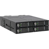 Icy Dock ToughArmor MB720M2K-B SSD kabinet Sort M.2, Indramning Sort, SSD kabinet, M.2, SAS, 32 Gbit/sek., Hot-swap, Sort