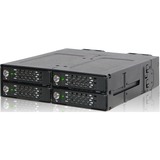 Icy Dock ToughArmor MB720M2K-B SSD kabinet Sort M.2, Indramning Sort, SSD kabinet, M.2, SAS, 32 Gbit/sek., Hot-swap, Sort