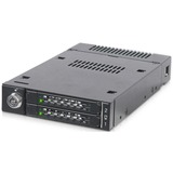 Icy Dock ToughArmor MB834M2K-B SSD kabinet Sort M.2, Indramning Sort, SSD kabinet, M.2, SAS, 32 Gbit/sek., Hot-swap, Sort