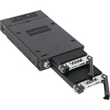 Icy Dock ToughArmor MB834M2K-B SSD kabinet Sort M.2, Indramning Sort, SSD kabinet, M.2, SAS, 32 Gbit/sek., Hot-swap, Sort