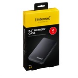 Intenso 2TB 2.5" Memory Case USB 3.0 ekstern harddisk 2000 GB Sort Sort, 2000 GB, 2.5", 3.2 Gen 1 (3.1 Gen 1), 5400 rpm, Sort